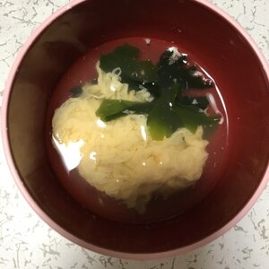 卵とわかめのお吸い物